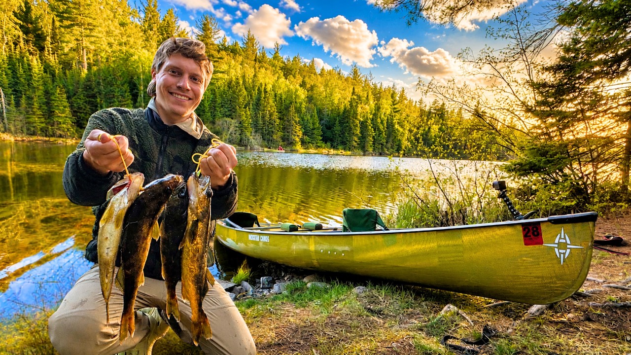 4 Days Camping, Cooking, and Fishing in the Remote Wilderness 