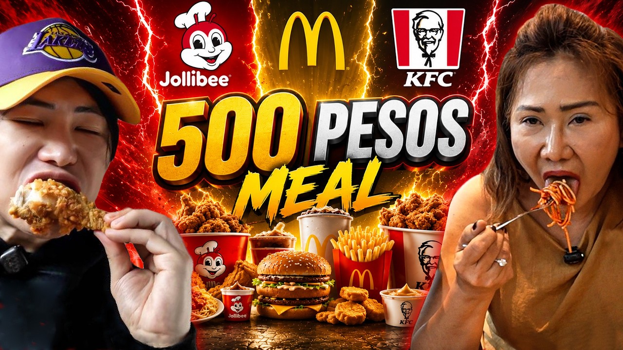 JOLLIBEE VS MCDO VS KFC (Ultimate P500 Challenge)
