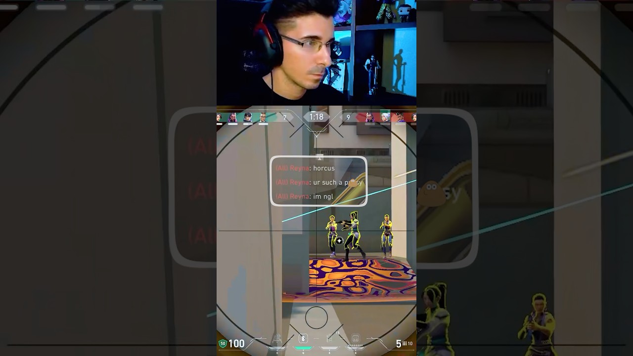 NUNCA INFRAVALORES A NADIE 🤯 valorant live streamer highlights daily clips toxic gameplay shorts