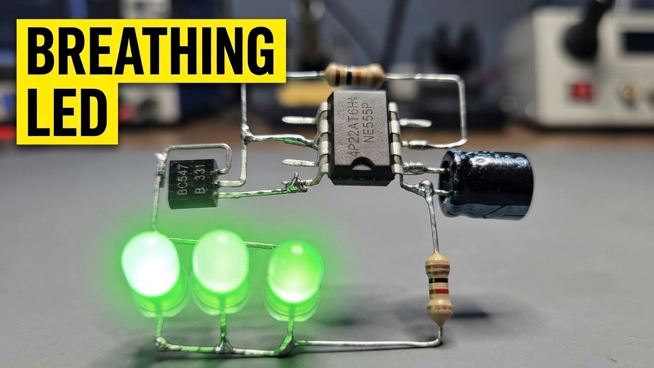 This LED Looks Like It's Breathing! | Amazing Electronics Project