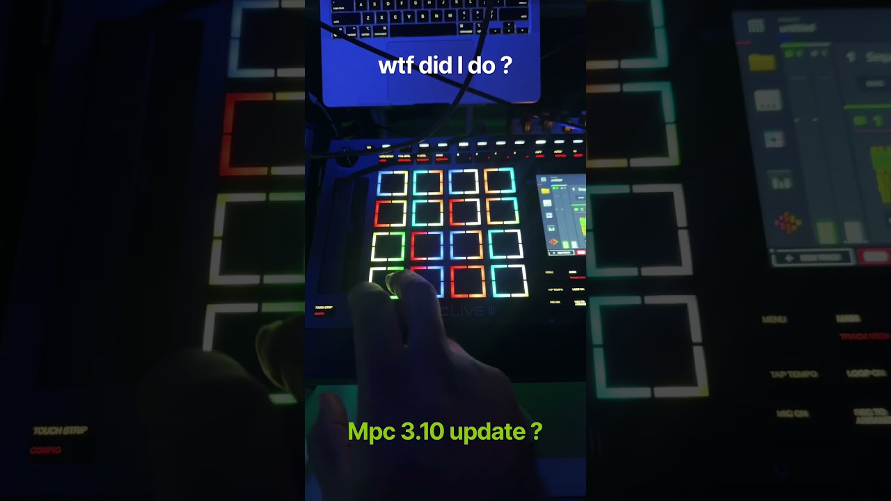 wtf did I do to my #mpclive3 ?🤯 #thebl8nlyblatantnetwork #producer #streamer #beats