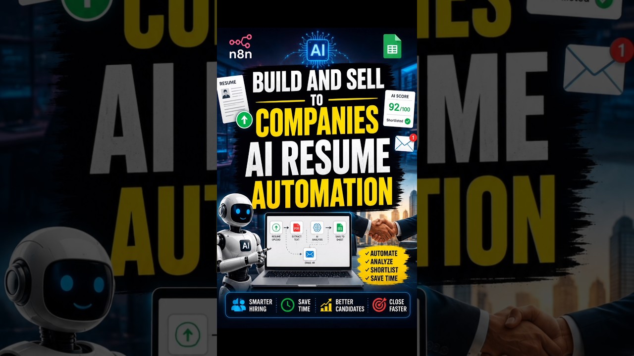 Build & Sell AI Resume Screening Automation to Companies 🔥#shorts