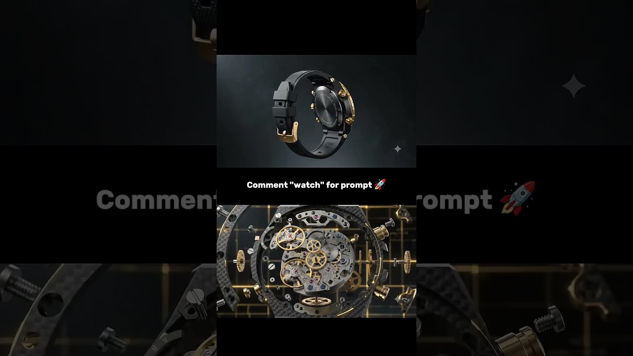 Luxury Mechanical Watch Exploded View ⚙️⌚ | Cinematic 3D Animation & CGI | @kodez_lo #viral