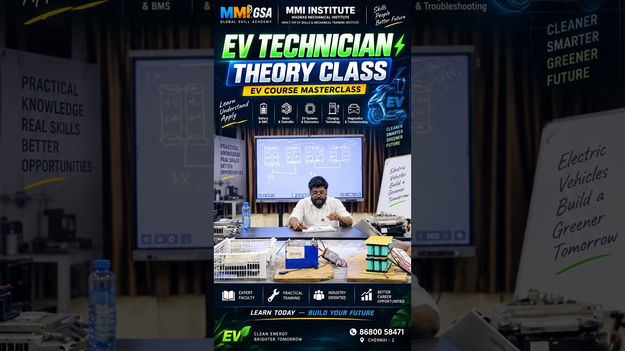 EV Technician Course 🔋 | Electric Vehicle Class | EV Master Class – EV Technology [ Part - 1 ]