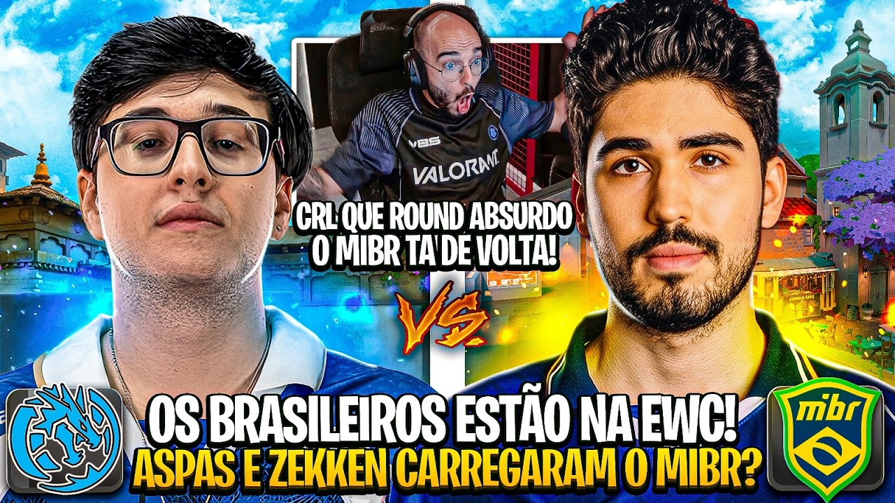 MIBR E LEVIATAN DISPUTAM A VAGA NA EWC! ASPAS DEIXOU O SACY EM CHOQUE COM A SUA TELA INSANA!