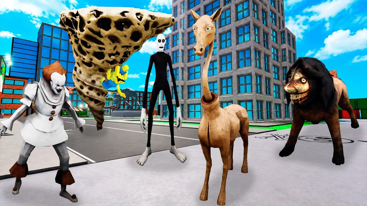 LONG HORSE Y EL TORNADO TRIPOFOBIA INVADEN LA CIUDAD en Roblox