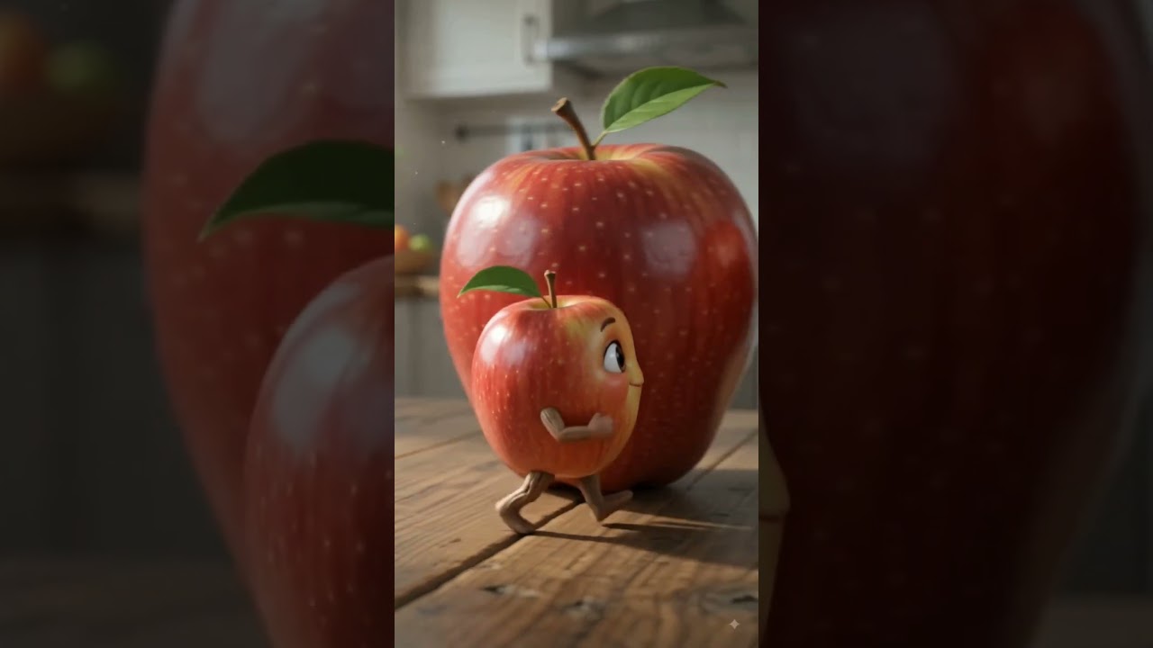 🍎 Today's Fruit: Apple! Learn and smile with Kids Learning Hub! 😊 #kids #kidsactivities #fruitbites