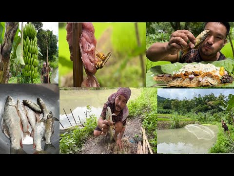Naga farmers // Paddy field activities fishing, Mukbang and many more // Kents vlog.
