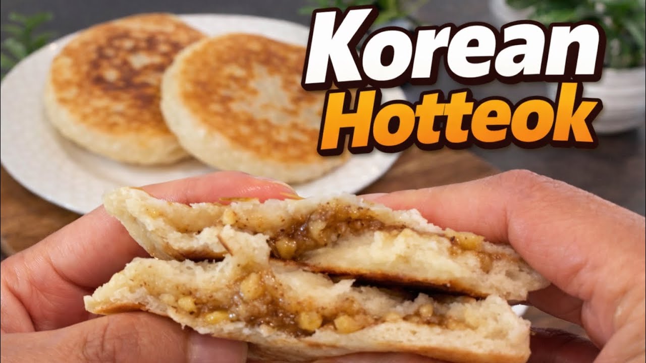 Korean Hotteok – Crispy Outside, Gooey Inside!🔥Famous Korean Street Food “BTS”