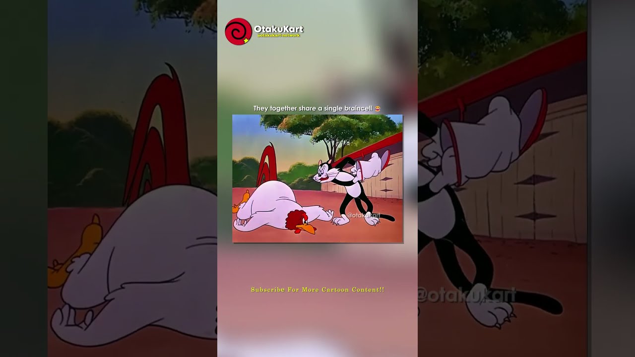 Cat had enough of that chicken 😂 #shorts #cartoon