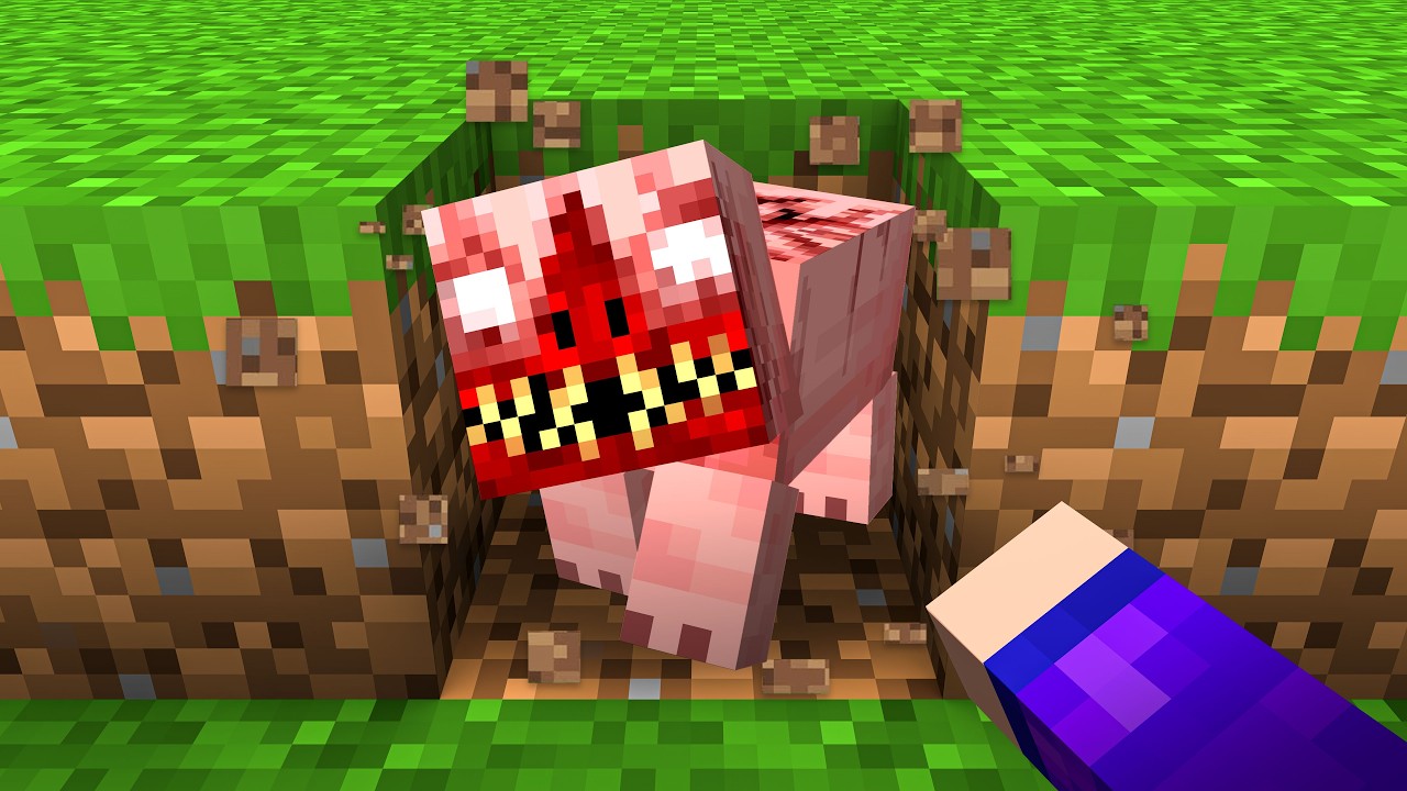 MINECRAFT, MAS TODO BLOCO QUE EU MINERO SPAWNA UM MOB ALEATORIO!