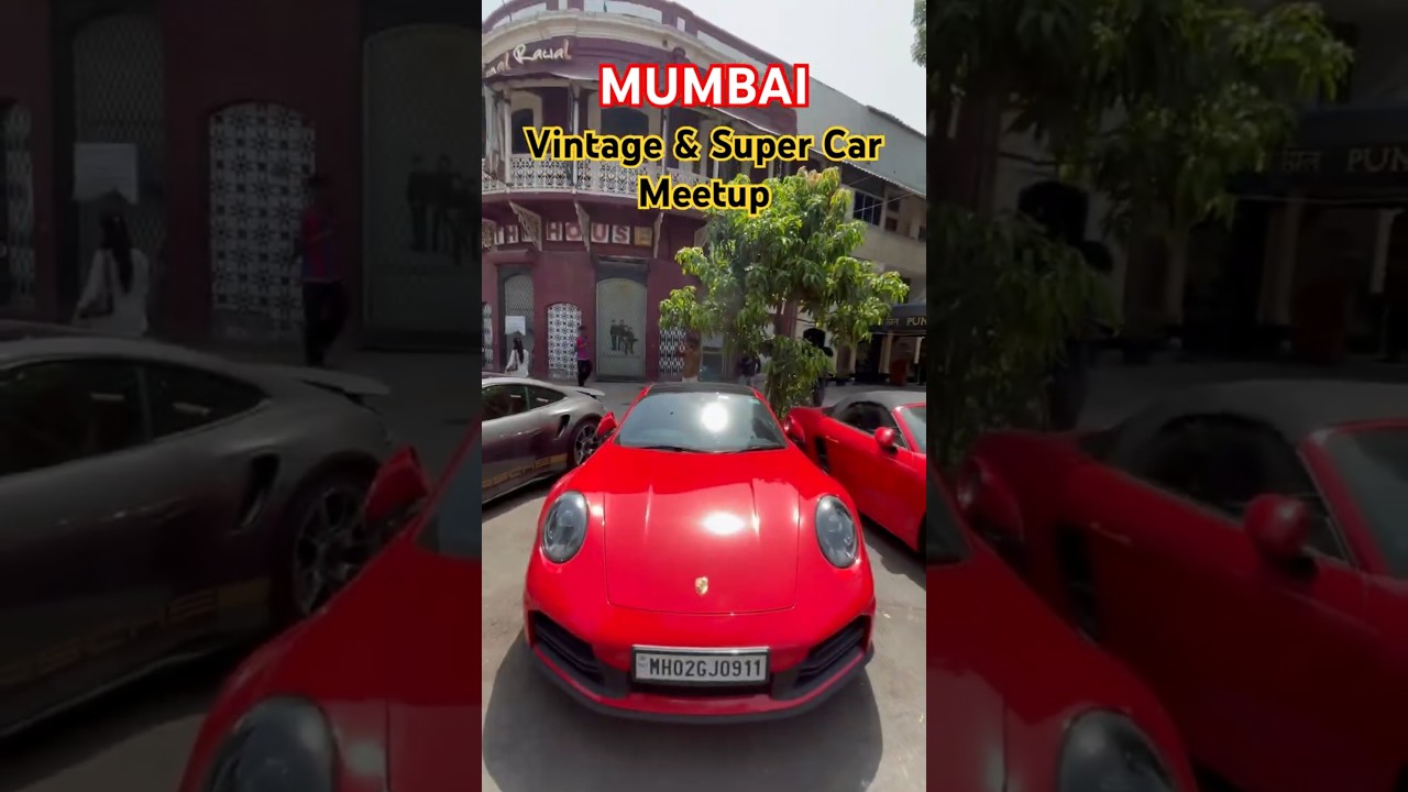 Mumbai Biggest Sunday Cars meetup #supercars #vintagecars #mumbai #explore
