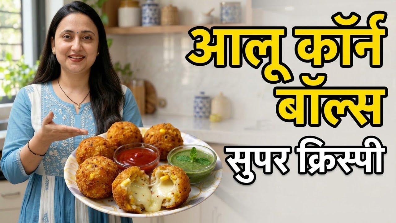 Potato Corn Cheese Balls 🧀 | बाहर कुरकुरे, अंदर मेल्टेड चीज़!