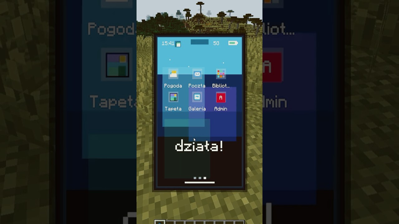 Dodałem DZIAŁAJĄCY TELEFON do MINECRAFT! #minecraft #zelazny