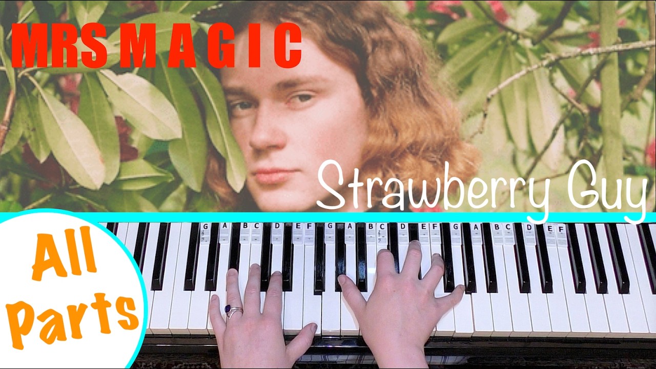 MRS MAGIC - Strawberry Guy Piano Tutorial [chords accompaniment]