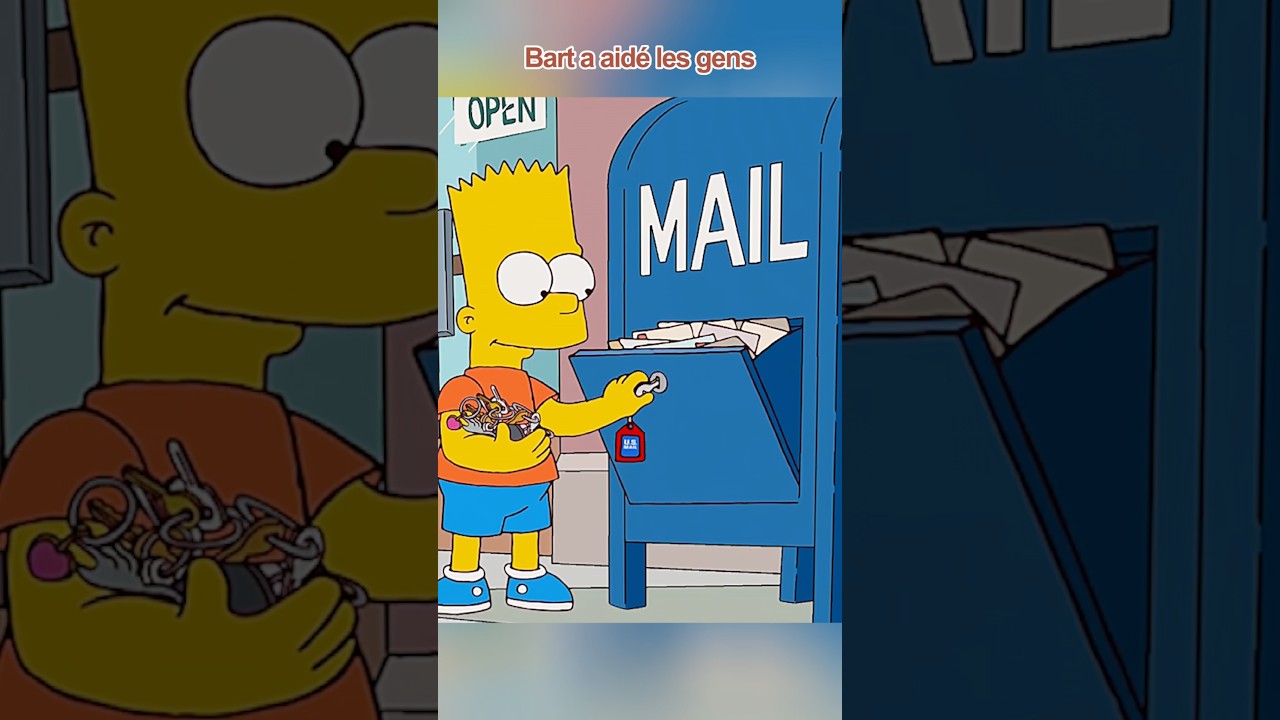 Bart a aidé les gens #ly6F #foryou #simpsons #short