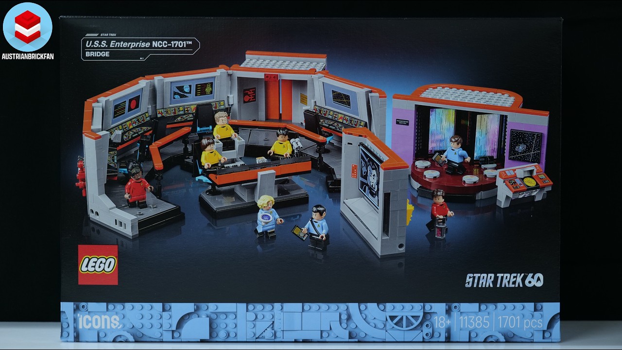 LEGO Icons 11385 Star Trek U.S.S. Enterprise NCC-1701 Bridge - LEGO Speed Build Review