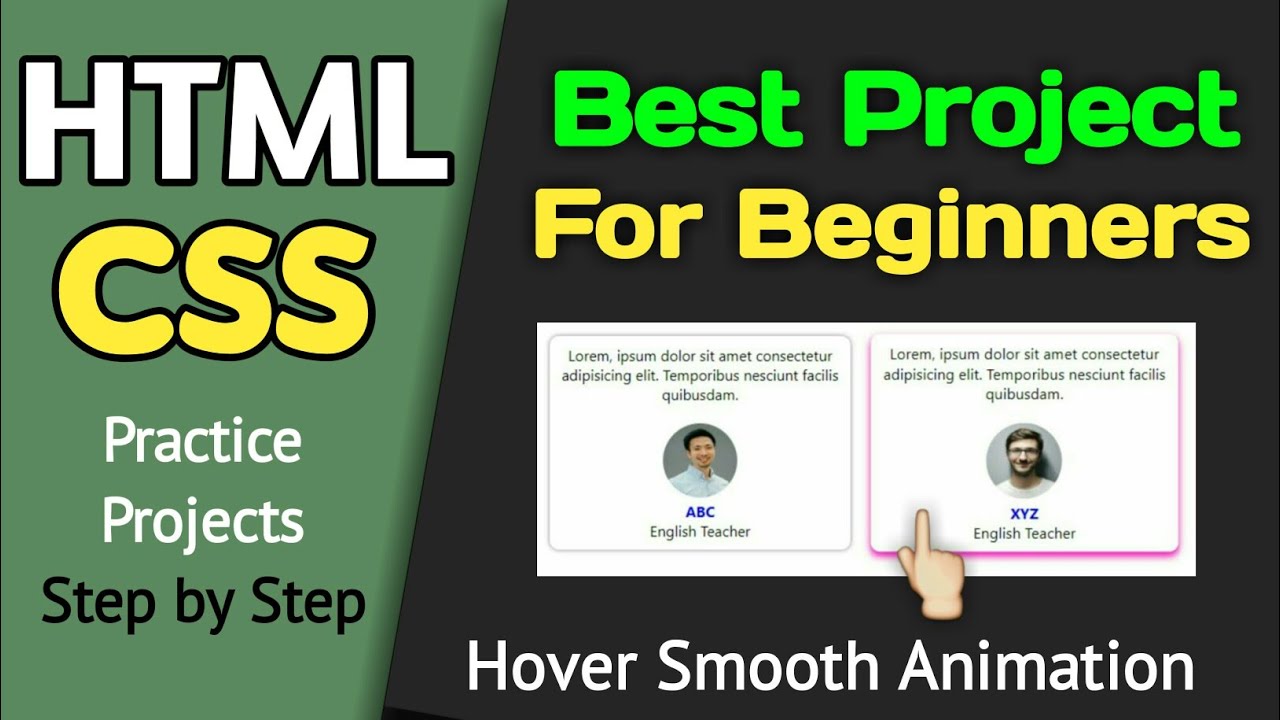How to make a project in html and css || Learn web development step by step