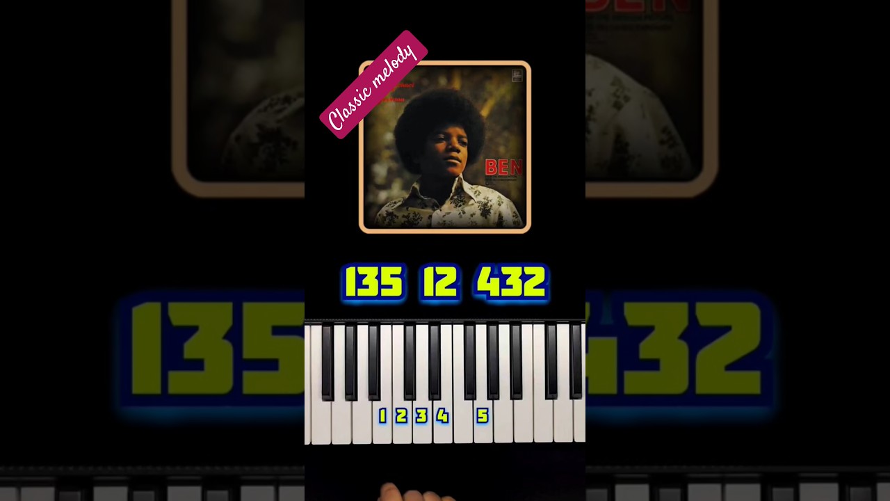 BEN - Michael Jackson Piano Tutorial #ben #michaeljackson #mj #michael #piano #tutorial