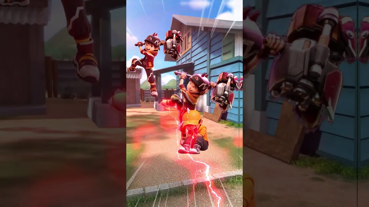 BOBOIBOY GENTAR VS BABY GENTAR!! BIKIN GEMETAR.. | #animation #boboiboy