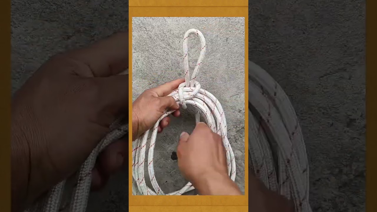 Strong Rope Knot for Hanging Heavy Loads#KnotTying#RopeKnot #RopeTrick #DIYTips #LifeHack #WorkSmart