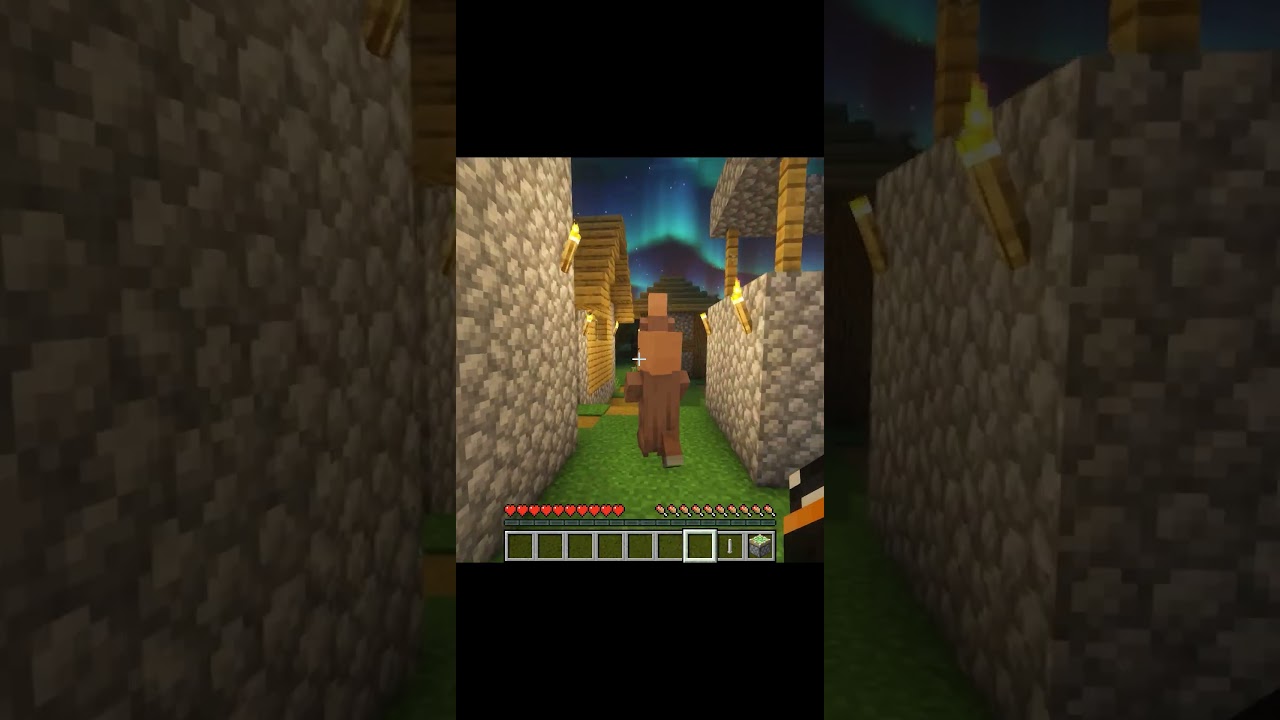 This Village no longer safe in Minecraft #minecraft #shorts