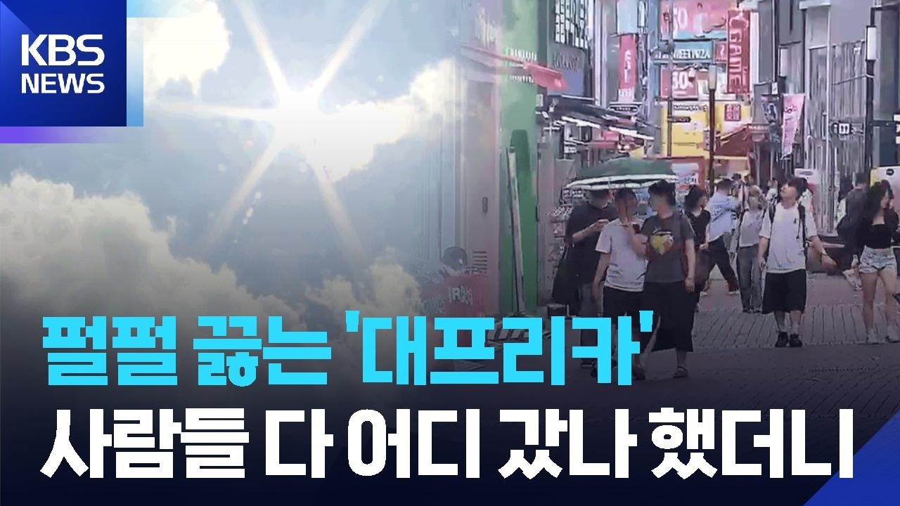 펄펄 끓는 '대프리카'…사람들 다 어디 갔나 했더니 / KBS  2026.08.01.