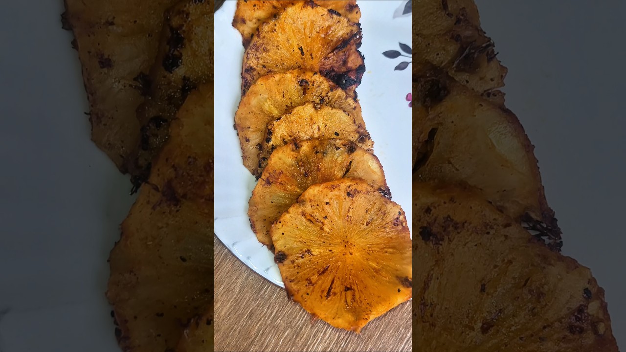 🍍 Sweet, Spicy & Smoky Pineapple BBQ Recipe / Pineapple barbeque / #pineapplerecipes #pineapplebbq