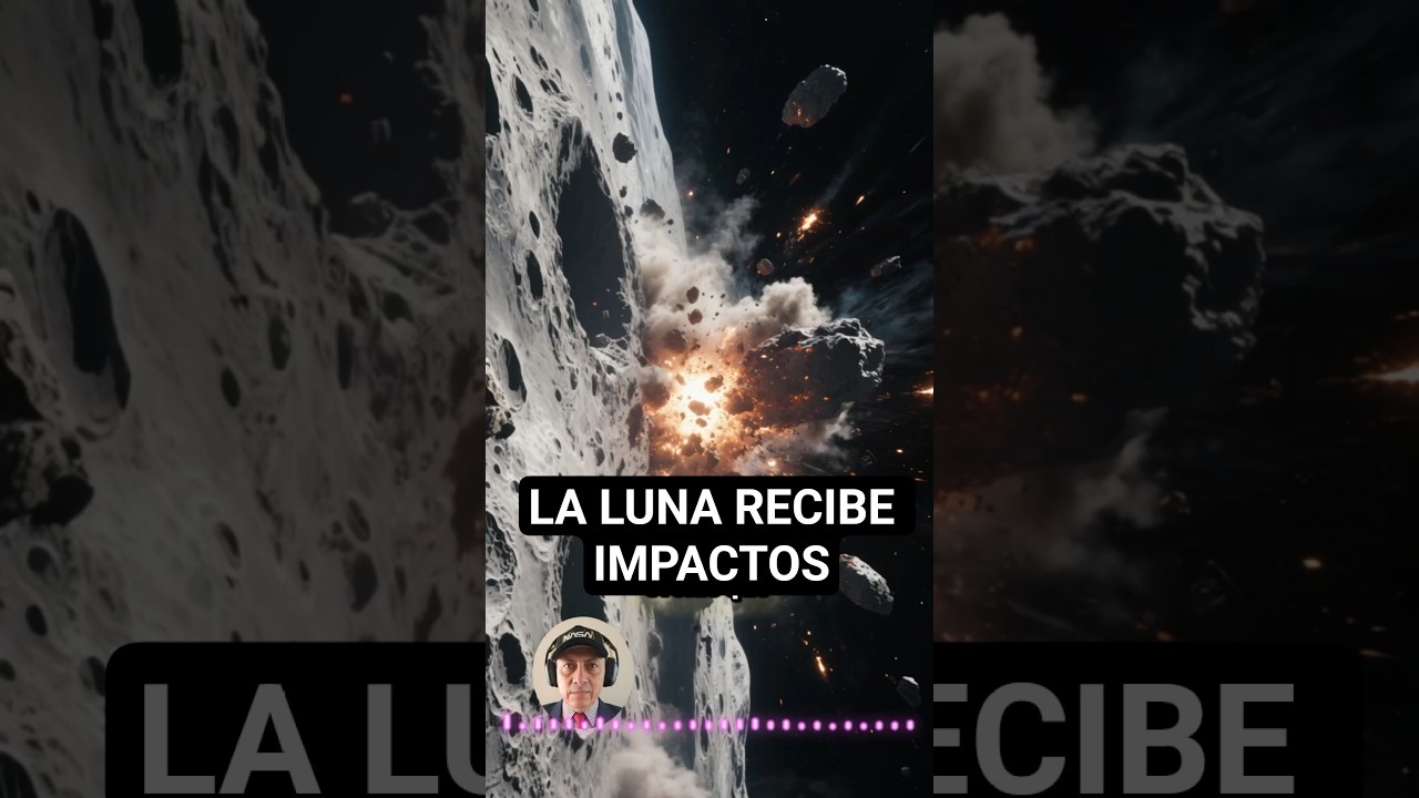 La Luna recibe impactos constantes de meteoritos y puede verse desde la Tierra
