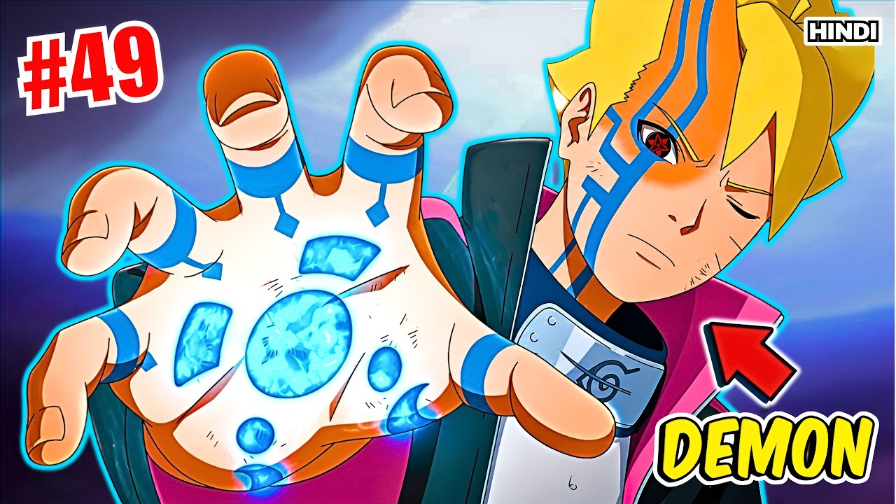 (49) He Awakens the Power of Nine Tailed Monster Inside Him Explained in Hindi || Boruto ||