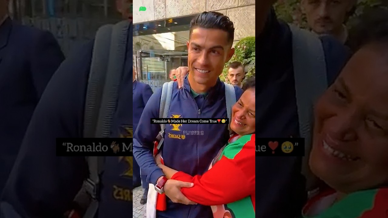 Cristiano Ronaldo Makes a Super Fan’s Dream Come True ❤️🐐 | CR7’s Beautiful Moment 🇵🇹 #Shorts