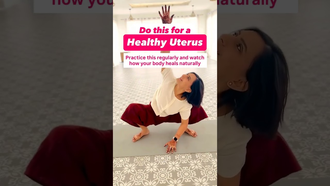 Do this for Healthy Uterus 🌿 #yoga #uterus #menstrualhealth
