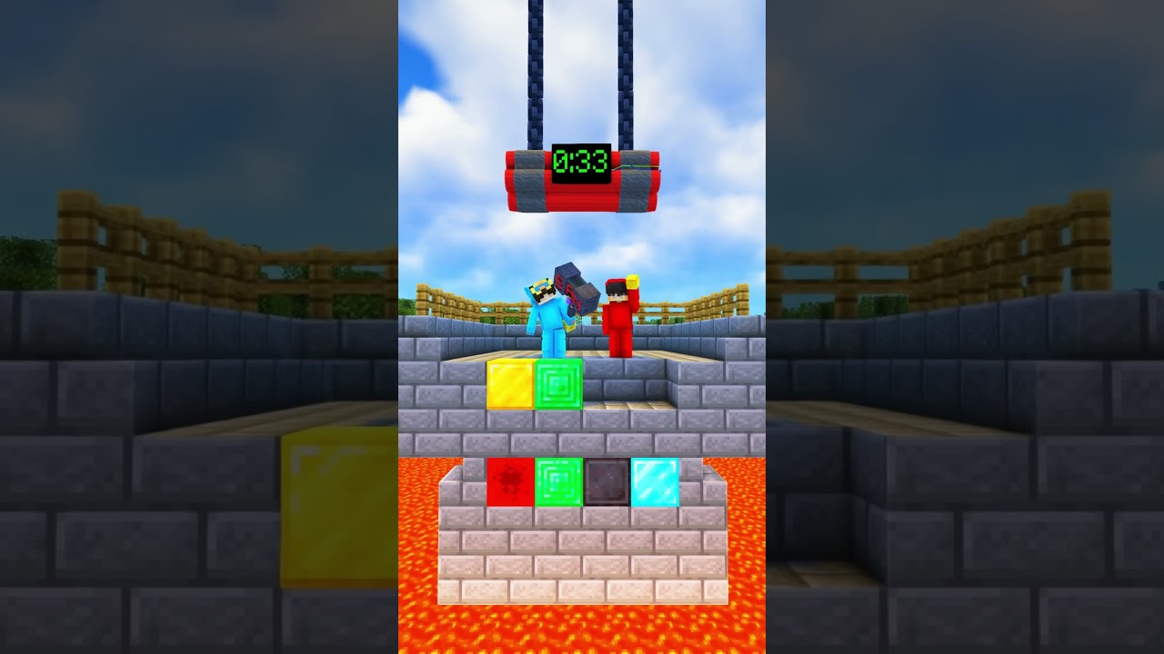 Complete the Puzzle Before the BOMB! #minecraft #shorts