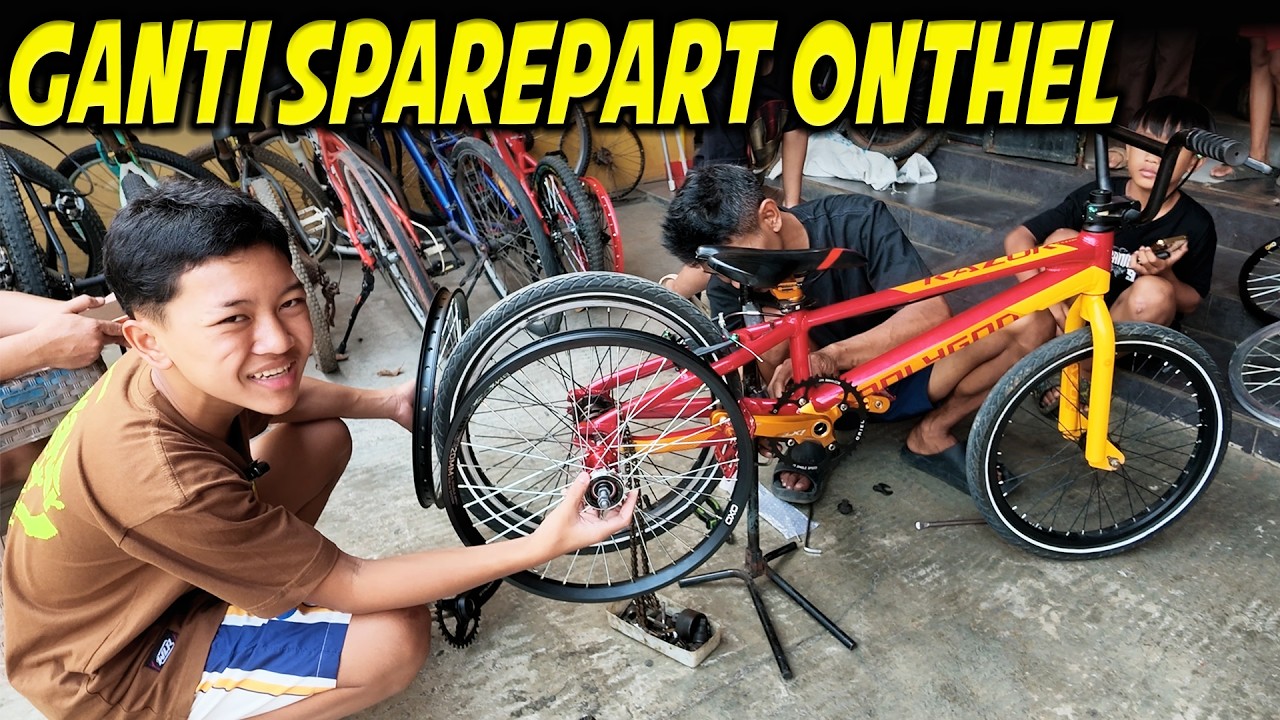 DIMAS GANTI SPAREPART SEPEDA KAK ADIT, EH MALAH IKUT BALAP ONTHEL! 🔥