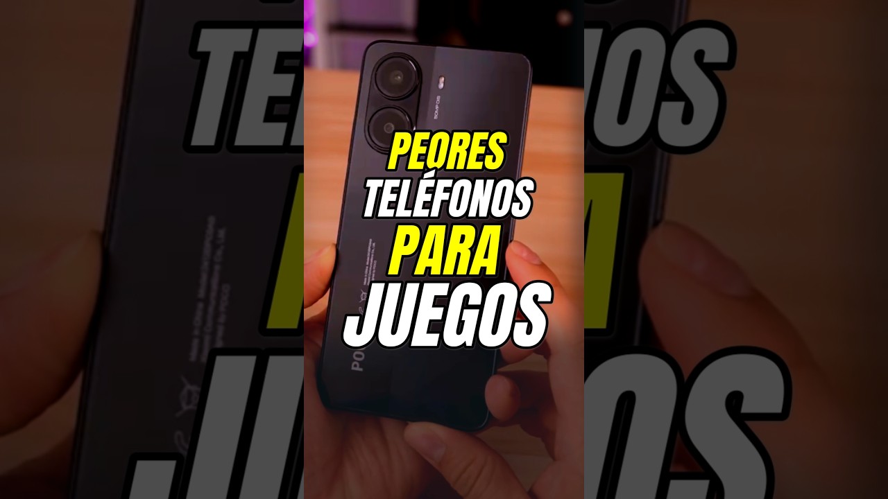 PEORES TELÉFONOS PARA JUEGOS EN 2026 #poco #samsung #tecno #telefono #tech