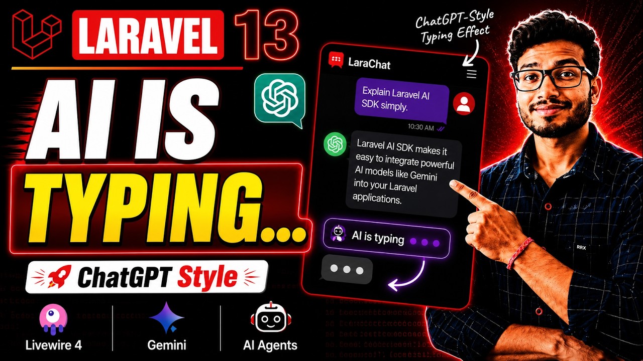 Make AI Streaming Feel Like ChatGPT in Laravel 13 AI SDK + Livewire 4 + Gemini | Ep - 04