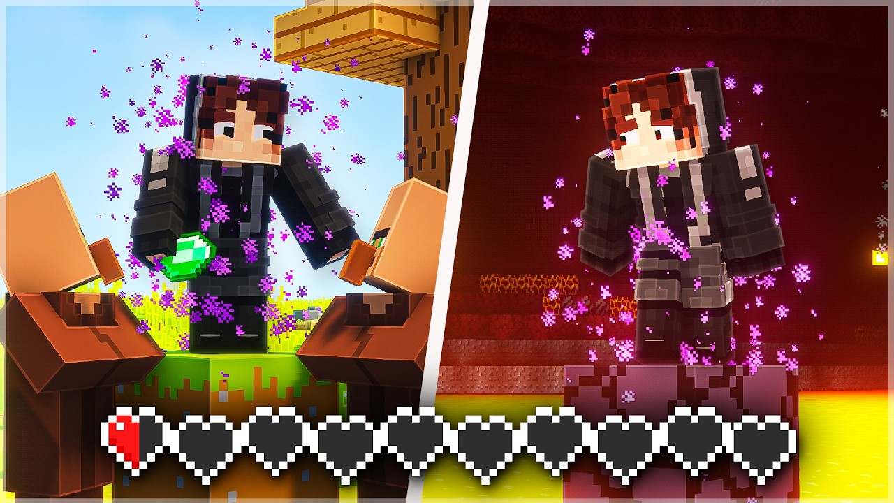 LIVE MINECRAFT | Si je prends un dégats, je me téléporte !