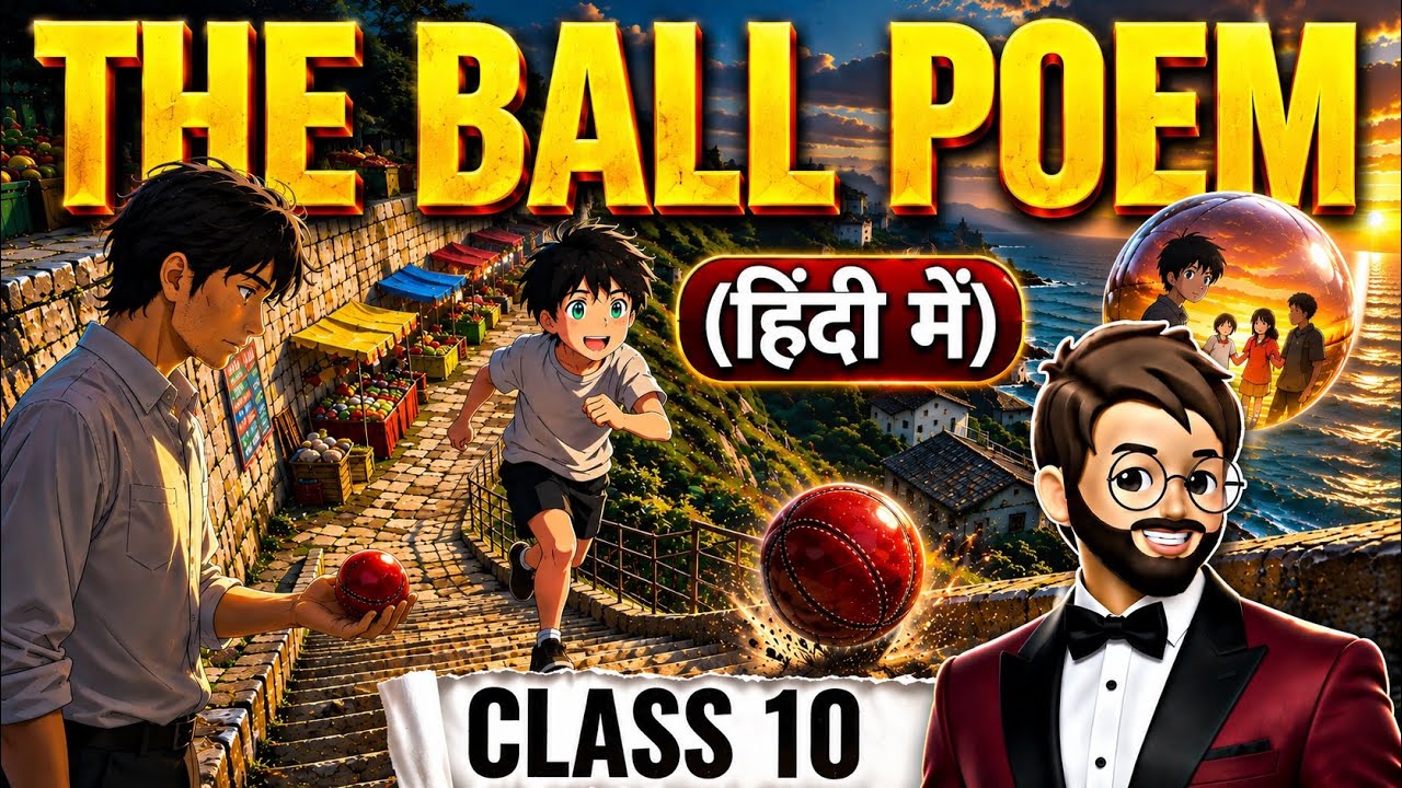 The Ball Poem Class 10 | Animated | Full (हिन्दी में) Explained | the ball poem explanation
