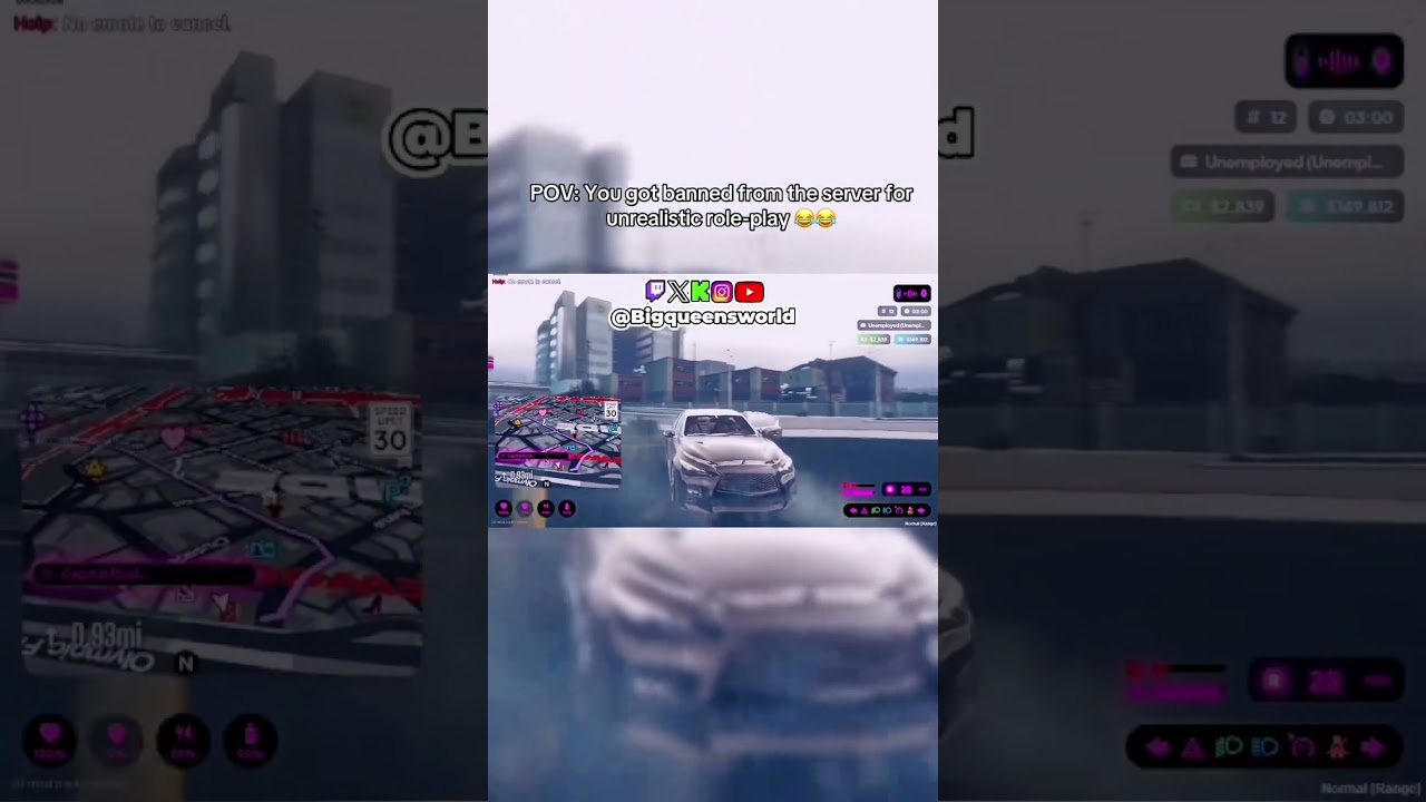 I guess that was a valid reason to get banned in a serious RP server #gta #gtarp #fivem #gtaroleplay