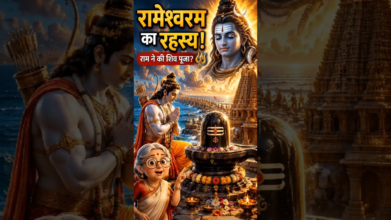 भगवान राम ने बनाया रामेश्वरम ज्योतिर्लिंग? | सच्ची कथा 🔱 #rameshwaram #ytshorts #youtubeshorts