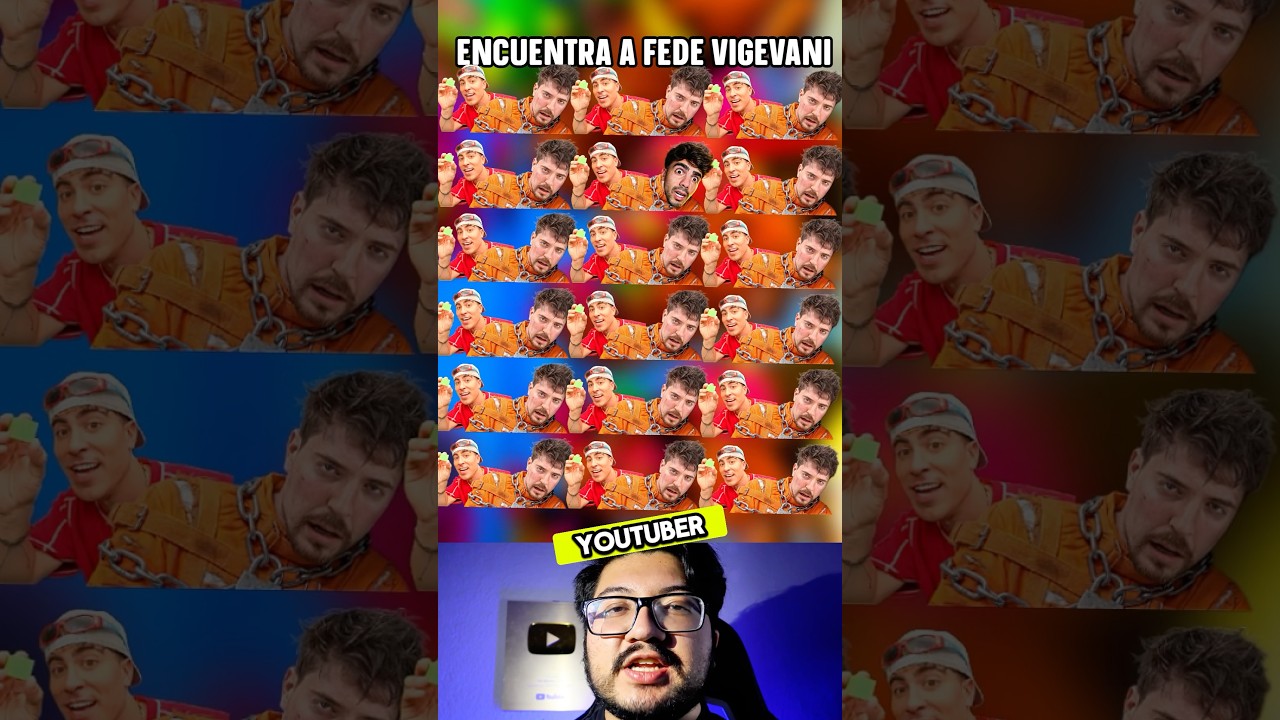 Adivina El YouTuber Muy Escondido Con El Creciente Éxito | Fede Vigevani, Alejo Igoa #shorts