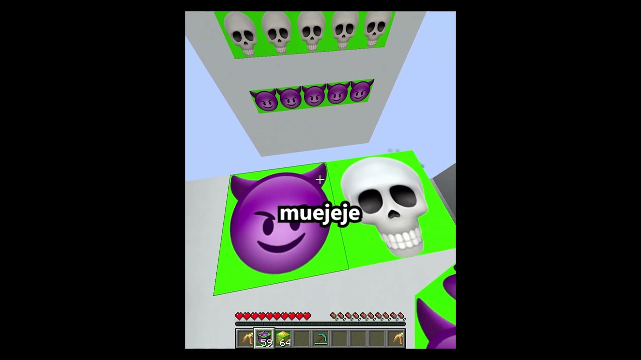 ADIVINA el EMOJI en MINECRAFT ☠️⚠️💀 #español #minecraft