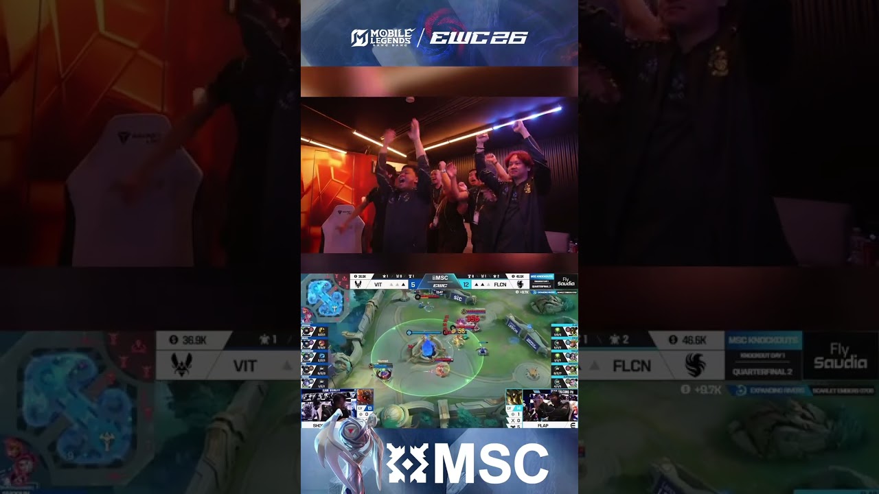 AND THE TEAM FALCONS WENT WILD AFTER DEFEATING TEAM VITALITY, 3-1!!!
