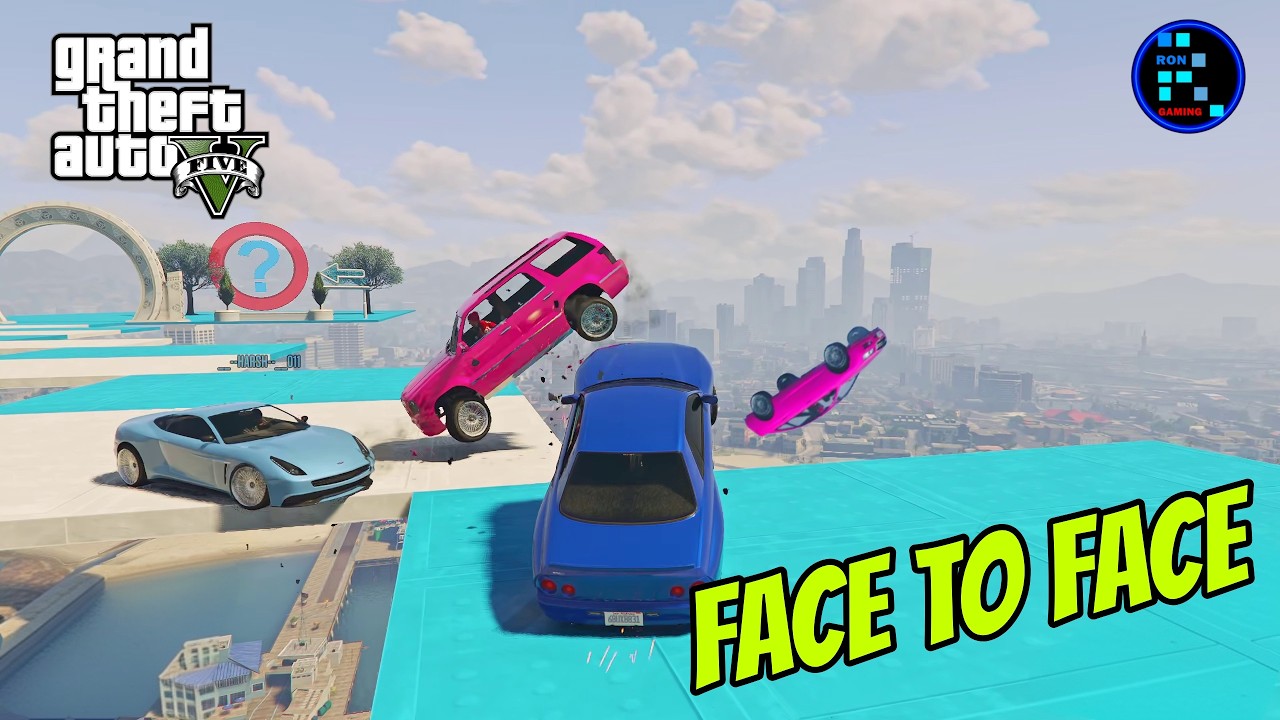 GTA V | Funny Face To Face Parkour #2
