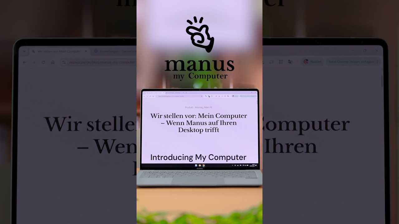 💡 Anzeige | Dieses Video RETTET deinen Abschluss: Manus My Computer getestet | DasIstJay | #Shorts