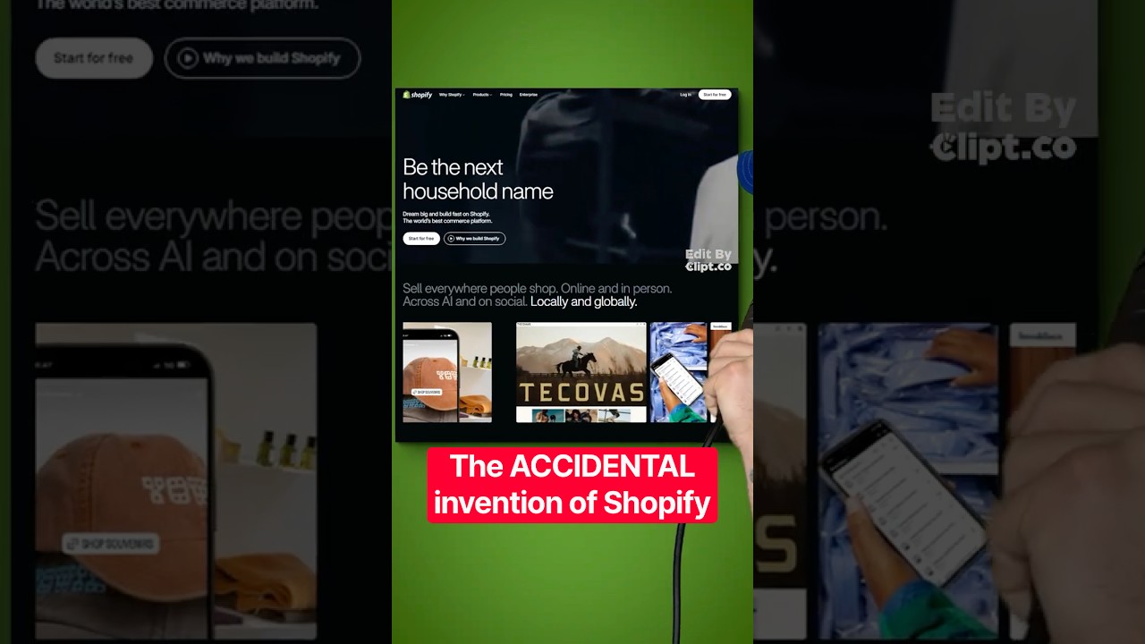 The ACCIDENTAL invention of Shopify..