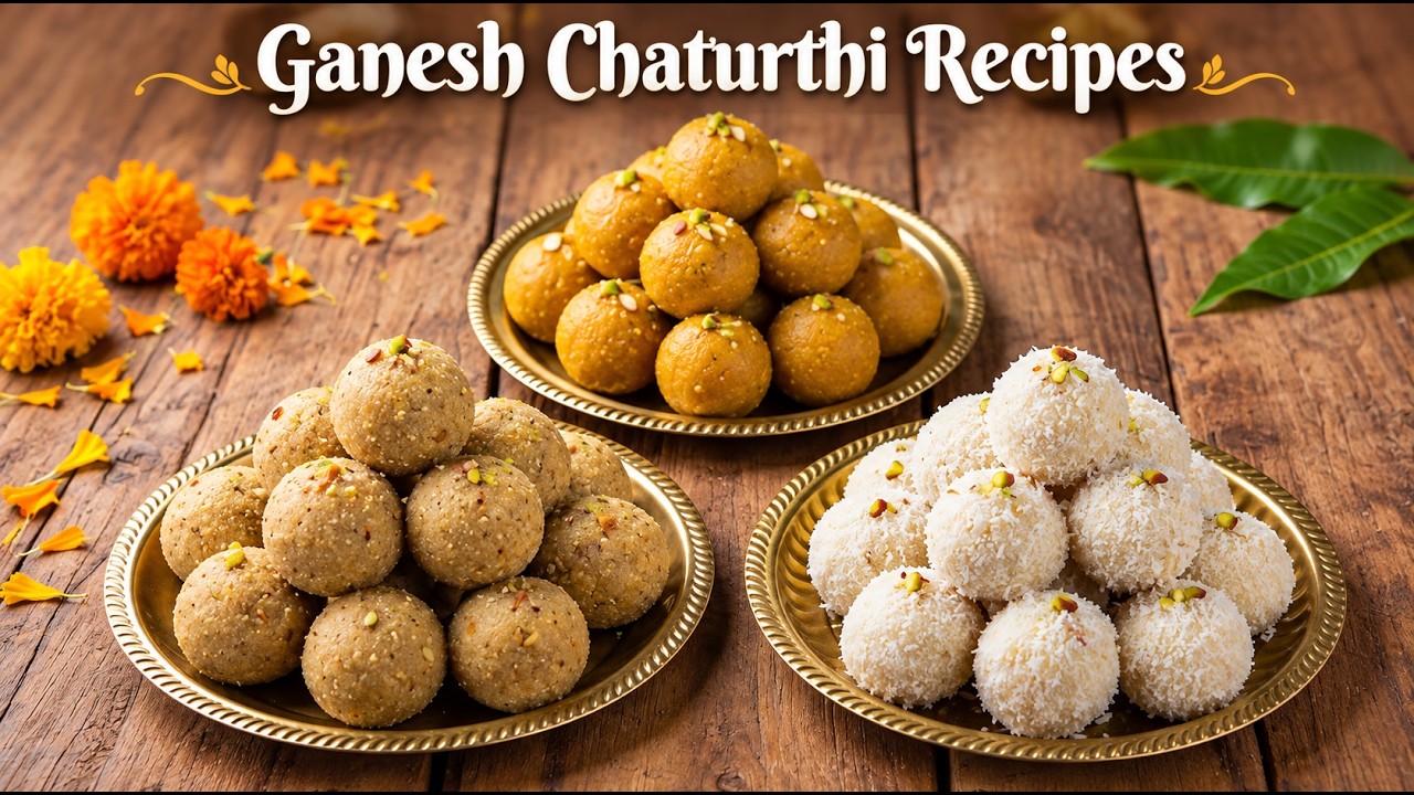 10 Easy Ladoo Recipes for Ganesh Chaturthi | Ganesh Chaturthi Special | Vinayaka Chaturthi Recipes