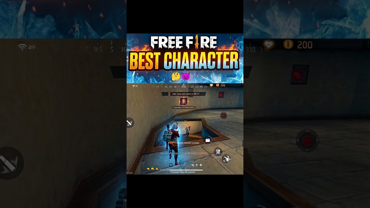 FREE FIRE BEST CHARACTER 🤔😈 #garenafreefire freefirelover #freefire #shorts
