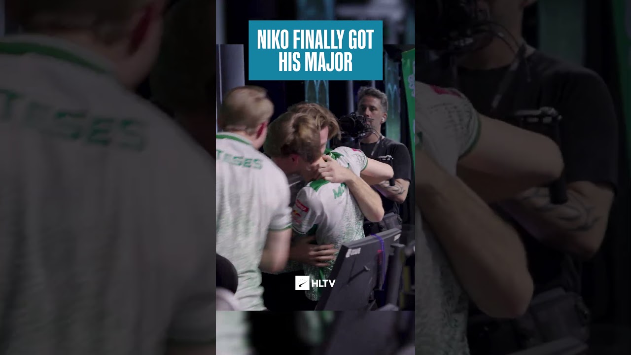 The moment NiKo dreamed about for so long 🏆🙏