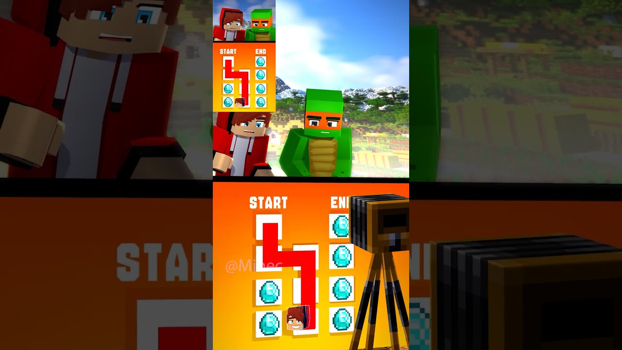 POV: Backstage New MAZE CHALLENGE with JJ & Mikey - Maizen Minecraft x Hytale #minecraft #jj #funny